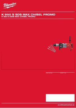 MILWAUKEE K 950 S SDS MAX CHISEL PROMO 4933471133 A4 PDF
