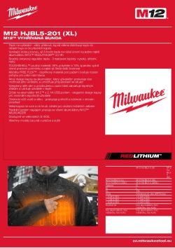 MILWAUKEE M12 HJ5 4932492943 A4 PDF