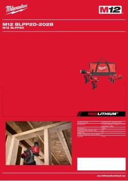 MILWAUKEE M12 bezuhlíková sada nářadí 4933500320 A4 PDF