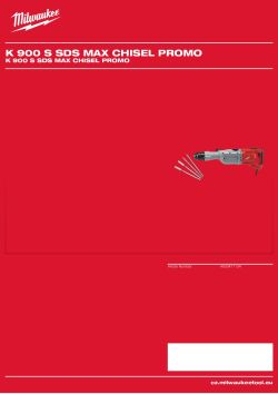 MILWAUKEE K 900 S SDS MAX CHISEL PROMO 4933471134 A4 PDF