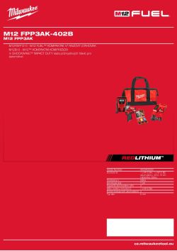 MILWAUKEE M12 FPP3AK 4933492090 A4 PDF