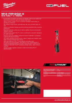 MILWAUKEE M12 FUEL™ ½″ ráčna 4933498939 A4 PDF