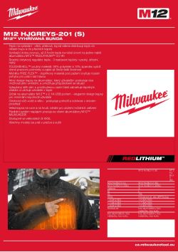 MILWAUKEE M12 HJ5 4932492954 A4 PDF