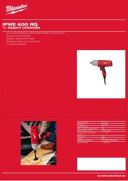 MILWAUKEE Rázový utahovák ½″ 907250 A4 PDF