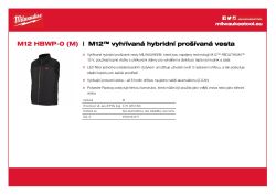 MILWAUKEE M12™ vyhřívaná hybridní prošívaná vesta 4933464371 A4 PDF