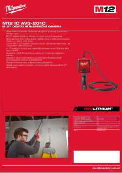 MILWAUKEE M12™ digitální inspekční kamera 4933459154 A4 PDF