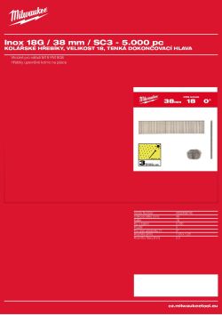 MILWAUKEE 18G Brad Nails II 4932498746 A4 PDF