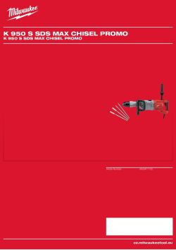 MILWAUKEE K 950 S SDS MAX CHISEL PROMO 4933471133 A4 PDF