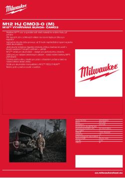 MILWAUKEE M12™ vyhřívaná bunda- camo3 4933443853 A4 PDF