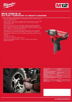 MILWAUKEE M12 FUEL™ kompaktní 1/2˝ rázový utahovák 4933447132 A4 PDF