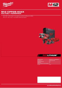 MILWAUKEE M12 CPP2B 4933459047 A4 PDF