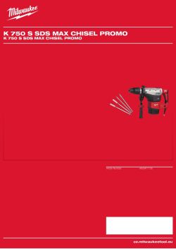 MILWAUKEE K 750 S SDS MAX CHISEL PROMO 4933471135 A4 PDF