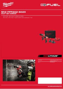 MILWAUKEE M12™ set nářadí 4933480589 A4 PDF