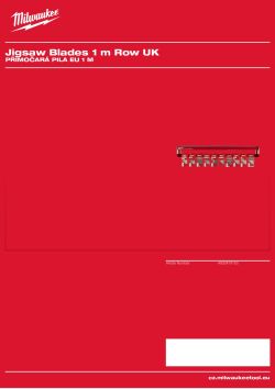 MILWAUKEE EU 1 m Jigsaw Blades 4932479150 A4 PDF