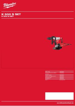 MILWAUKEE K 500 S SET 4933442555 A4 PDF