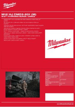 MILWAUKEE M12™ vyhřívaná bunda- camo3 4933443869 A4 PDF