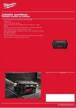 MILWAUKEE Terénní kufřík na nářadí 4932430826 A4 PDF