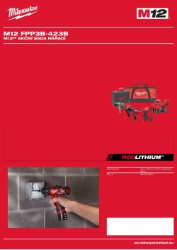 MILWAUKEE M12 FUEL™ promo set nářadí 4933478999 A4 PDF