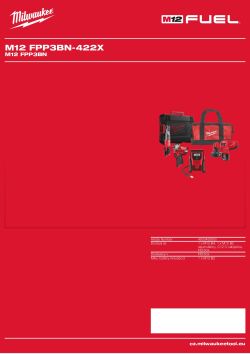 MILWAUKEE M12 FPP3BN 4933492930 A4 PDF