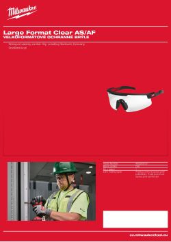 MILWAUKEE Velkoformátové čiré 4932500721 A4 PDF