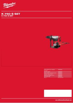 MILWAUKEE K 750 S SET 4933442500 A4 PDF