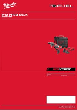 MILWAUKEE M12 PP2B 4933478678 A4 PDF