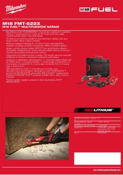 MILWAUKEE M18 FUEL™ multifunkční nářadí 4933478493 A4 PDF