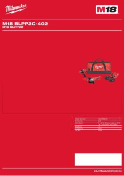 MILWAUKEE M18 BLPP2C 4933498566 A4 PDF