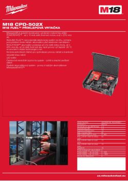 MILWAUKEE M18 FUEL™ příklepová vrtačka 4933448821 A4 PDF