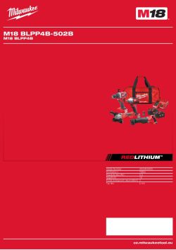 MILWAUKEE M18 BLPP4B 4933459409 A4 PDF