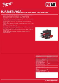 MILWAUKEE M18 BLPD 4933459364 A4 PDF