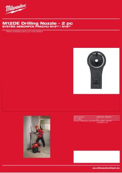 MILWAUKEE Vrtací tryska 49902300 A4 PDF