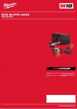 MILWAUKEE M18 BLPP2 4933498597 A4 PDF