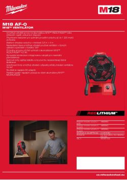 MILWAUKEE M18™ ventilátor 4933451023 A4 PDF