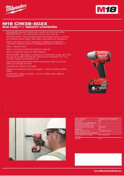MILWAUKEE M18 CIW38 4933448140 A4 PDF