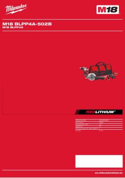 MILWAUKEE M18 BLPP4A 4933459408 A4 PDF