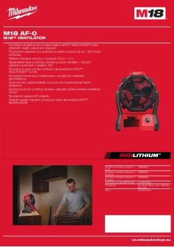 MILWAUKEE M18™ ventilátor 4933451023 A4 PDF
