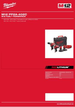 MILWAUKEE M12 FUEL™ sada nářadí 4933440992 A4 PDF