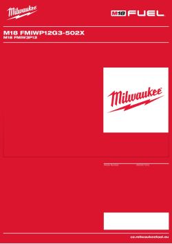 MILWAUKEE M18 FMIW3P12 4933501253 A4 PDF