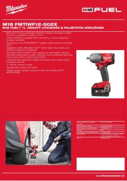 MILWAUKEE M18 FUEL™ ½″ rázový utahovák s pojistným kroužkem 4933459186 A4 PDF
