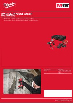 MILWAUKEE M18 BLPP2D3 4933499433 A4 PDF