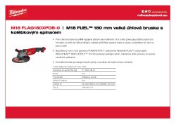 MILWAUKEE M18 FUEL™ 230 mm velká úhlová bruska s kolébkovým přepínačem 4933464112 A4 PDF