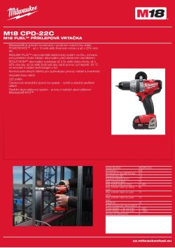 MILWAUKEE M18 FUEL™ příklepová vrtačka 4933431230 A4 PDF