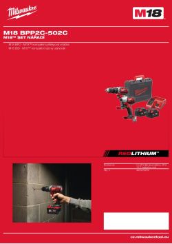 MILWAUKEE M18™ sada nářadí 4933498949 A4 PDF