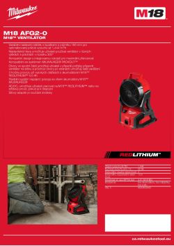 MILWAUKEE M18™ ventilátor 4933493444 A4 PDF
