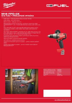 MILWAUKEE M18 FUEL™ příklepová vrtačka 4933451446 A4 PDF