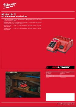 MILWAUKEE M12™ - M18™ inteligentní nabíječka 4932457850 A4 PDF
