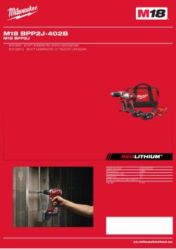 MILWAUKEE M18 BPP2J 4933459038 A4 PDF