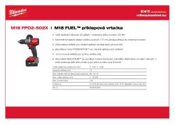 MILWAUKEE M18 FUEL™ příklepová vrtačka 4933464264 A4 PDF