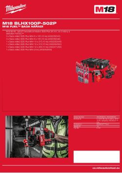 MILWAUKEE M18 FUEL™ sada nářadí 4933499039 A4 PDF